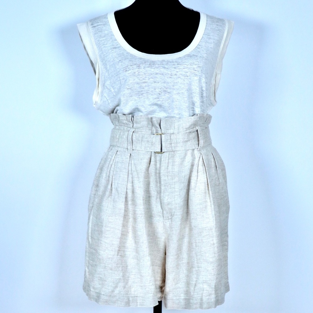Banana Republic Linen Paperbag Shorts